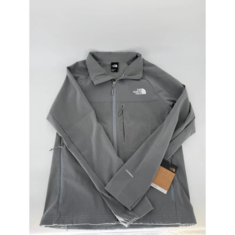 The North Face WindWall Soft Shell Jacket Gray Men’s Medium Full Zip NWT